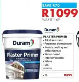 Chamberlain Duram plaster primer offer
