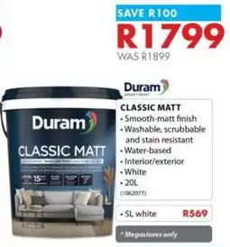 Chamberlain Duram classic matt offer