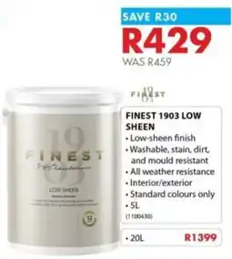 Chamberlain Finest 1903 low sheen offer