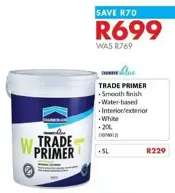 Chamberlain Chamber value trade primer offer