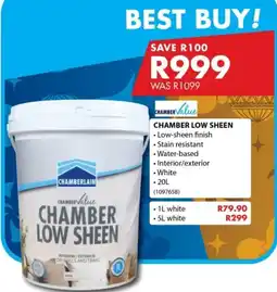 Chamberlain Chamber value chamber low sheen offer