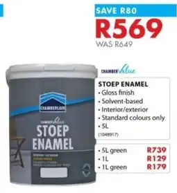 Chamberlain Chamber value stoep enamel offer