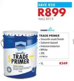 Chamberlain Chamber value trade primer offer