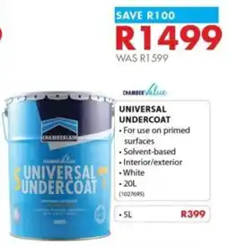 Chamberlain Chamber value universal undercoat offer