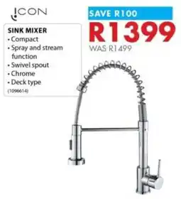 Chamberlain Icon sink mixer offer