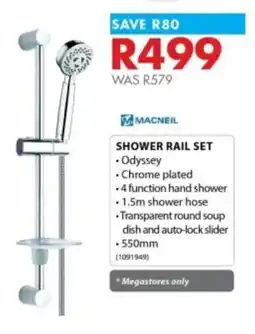 Chamberlain Macneil shower rail set offer
