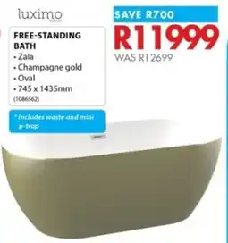 Chamberlain Luximo free-standing bath offer