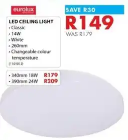 Chamberlain Eurolux led ceiling light offer