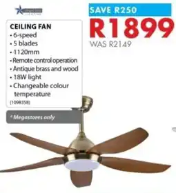 Chamberlain Ceiling fan offer