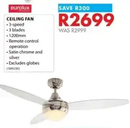 Chamberlain Eurolux ceiling fan offer