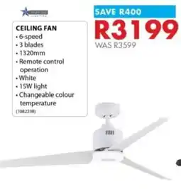 Chamberlain Ceiling fan offer