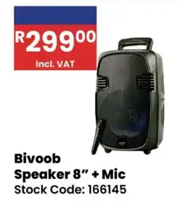 Africa Cash and Carry Bivoob Speaker 8" + Mic offer