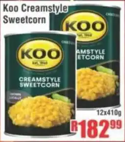 Devland Cash And Carry Koo Creamstyle Sweetcorn offer