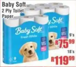 Devland Cash And Carry Baby Soft 2 Ply Toilet Paper offer