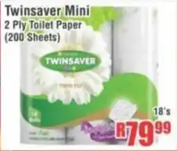 Devland Cash And Carry Twinsaver Mini 2 Ply Toilet Paper offer
