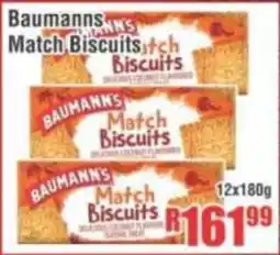 Devland Cash And Carry Baumanns Match Biscuits offer