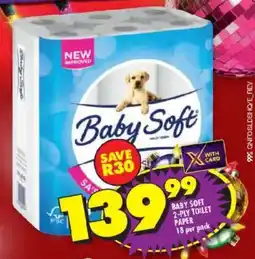 Shoprite Baby soft 2-ply toilet paper offer