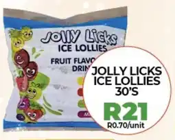 1UP Jolly licks ice lollies offer