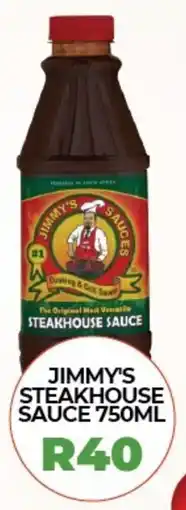 1UP Jimmy's steakhouse sauce offer