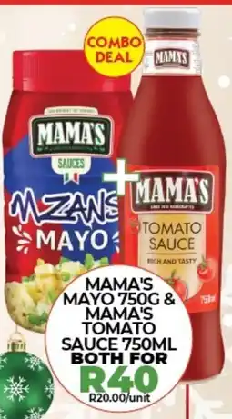 1UP Mama's mayo & mama's tomato sauce offer