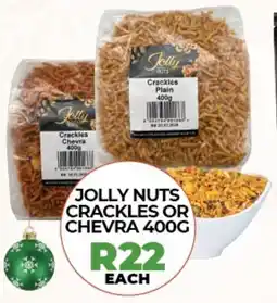 1UP Jolly nuts crackles or chevra offer
