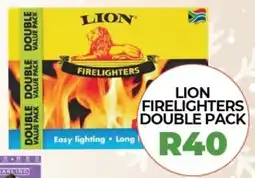 1UP Lion firelighters double pack offer