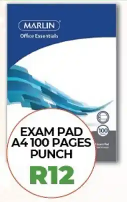 1UP Exam pad 100 A4 100 pages punch offer
