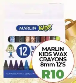 1UP Marlin kids wax crayons offer