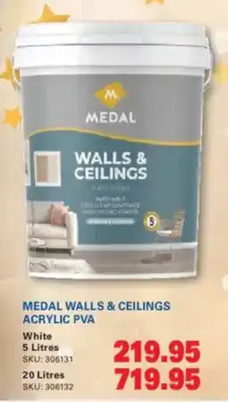 Cashbuild Medal walls & ceilings acrylic pva offer
