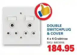 Cashbuild Double switchplug & cover offer