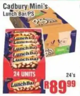 Devland Cash And Carry Cadbury Mini's Lunch Bar/ PS offer