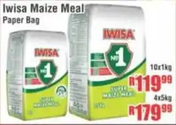 Devland Cash And Carry Iwisa Maize Meal Paper Bag offer