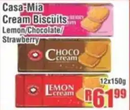 Devland Cash And Carry Casa Mia Cream Biscuits Lemon/ Chocolate/ Strawberry offer