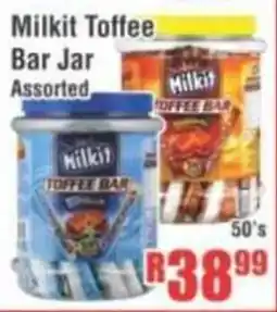 Devland Cash And Carry Milkit Toffee Bar Jar Assorted offer