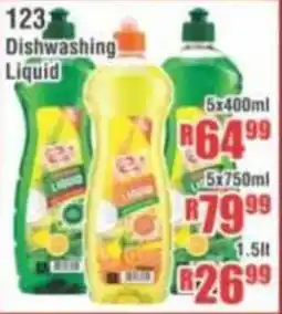 Devland Cash And Carry 123 Dishwashing Liquid offer