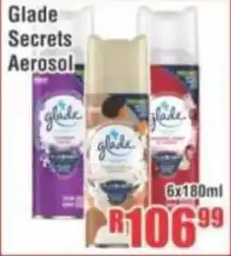 Devland Cash And Carry Glade Secrets Aerosol offer