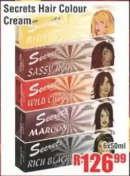 Devland Cash And Carry Secrets Hair Colour Cream offer