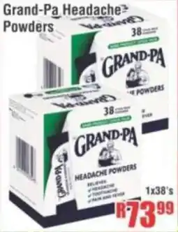Devland Cash And Carry Grand-Pa Headache Powders offer
