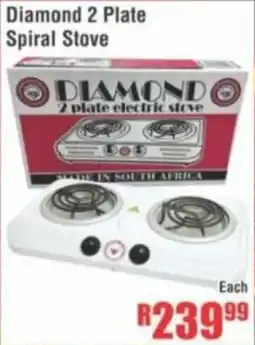 Devland Cash And Carry Diamond 2 Plate Spiral Stove offer