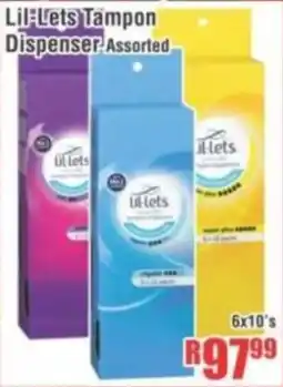 Devland Cash And Carry Lil-Lets Tampon Dispenser Assorted offer