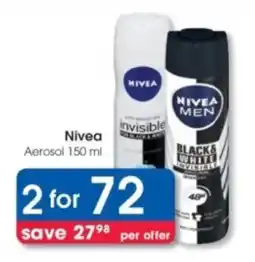 Clicks Nivea Aerosol offer