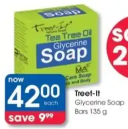 Clicks Treet-It Glycerine Soap Bars offer