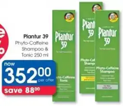 Clicks Plantur 39 Phyto-Caffeine Shampoo & Tonic offer