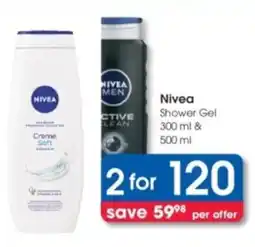Clicks Nivea Shower Gel offer
