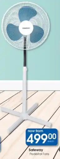 Clicks Safeway Pedestal Fans offer