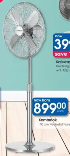 Clicks Kambrook Pedestal Fans offer