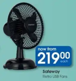 Clicks Safeway Retro USB Fans offer