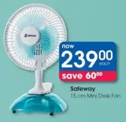 Clicks Safeway Mini Desk Fan offer