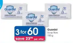 Clicks Guardol Soap Bars offer