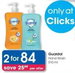 Clicks Guardol Hand Wash offer